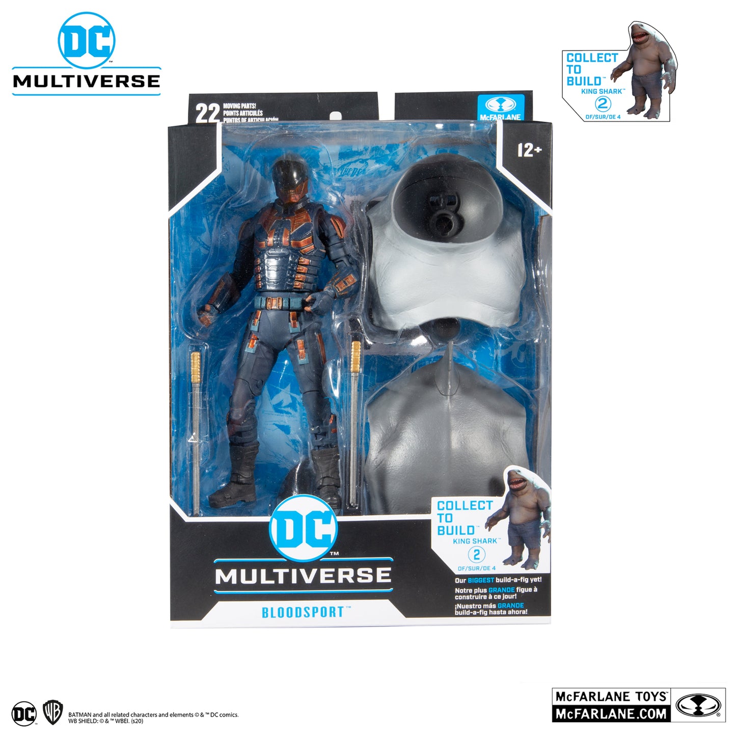 McFarlane Toys: DC Multiverse - King Shark BAF: Suicide Squad (Movie) Bloodsport Action Figure 15432