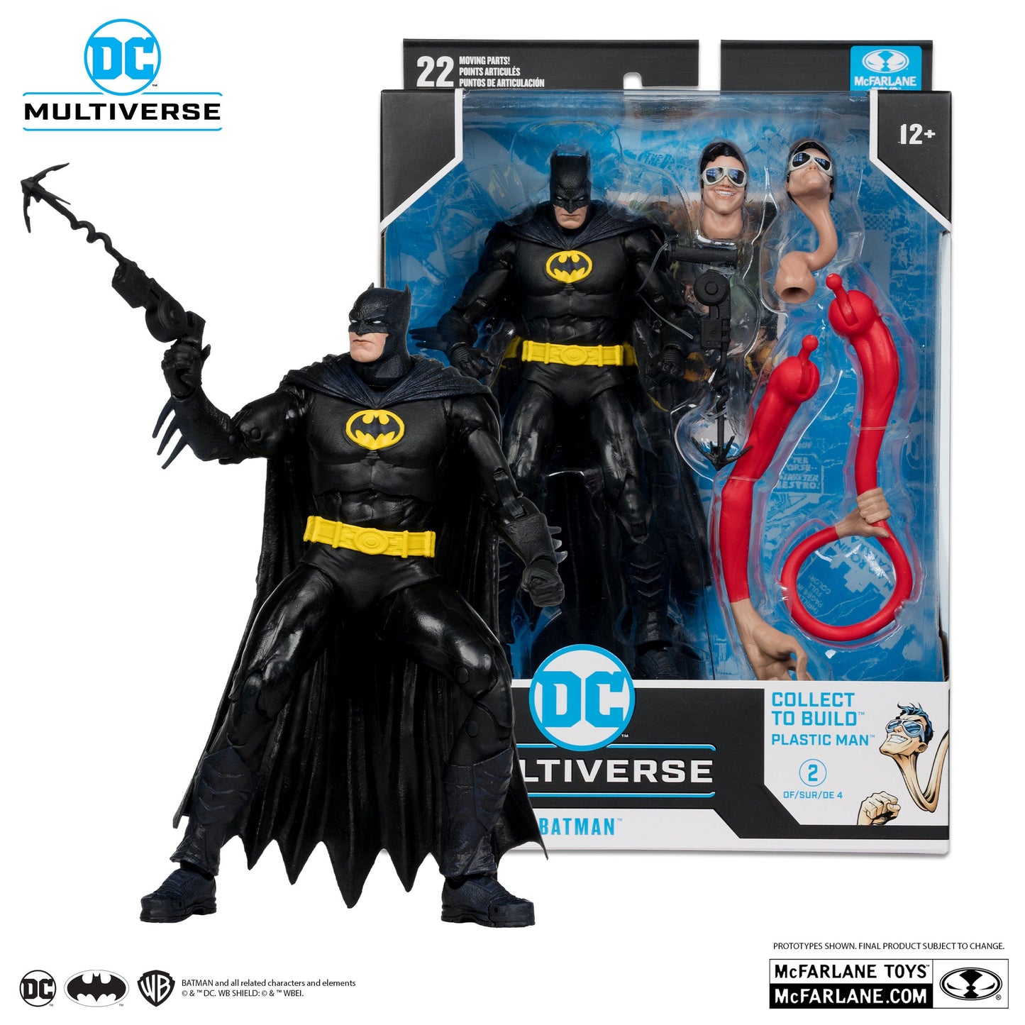 McFarlane Toys - DC Multiverse - Plastic Man (BUILD-A) - Batman (JLA) Action Figure (15677)