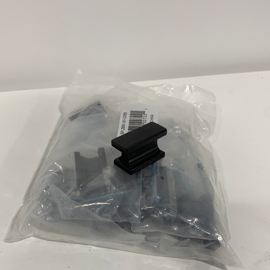 Hexa Series Modern Brushed Nickel Cabinet Knob, 10pack