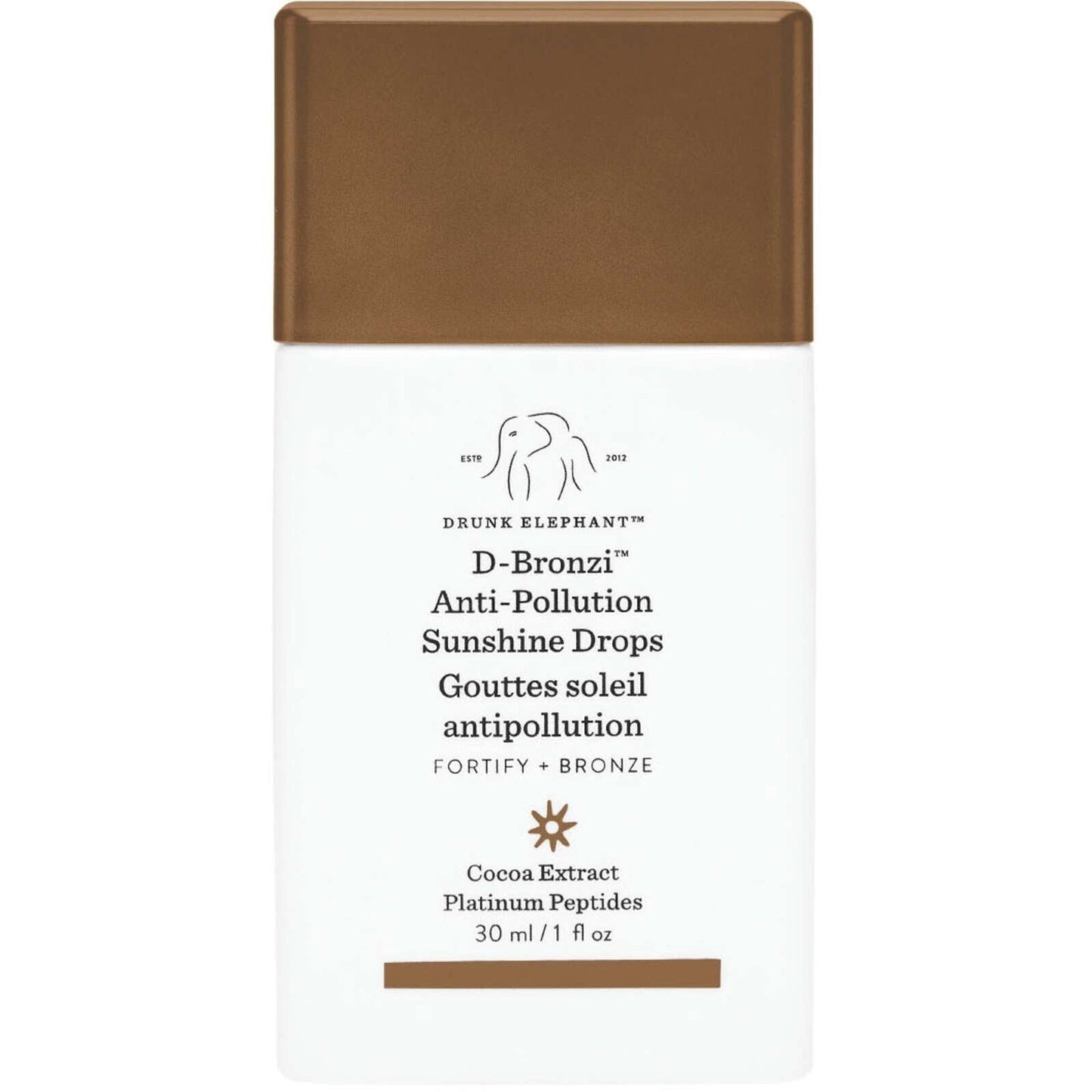 Drunk Elephant D-Bronzi Anti-Pollution Sunshine Drops Omega-Rich Seed 30ml NEW