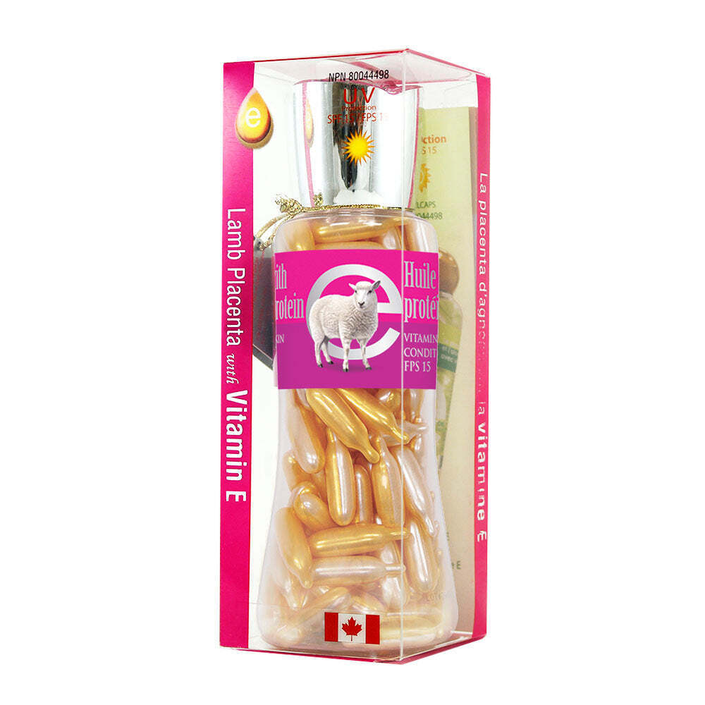 Bill Natural Sources Facial Oil Placenta Protein w/ Vit E SPF 15 180 Caps NEW