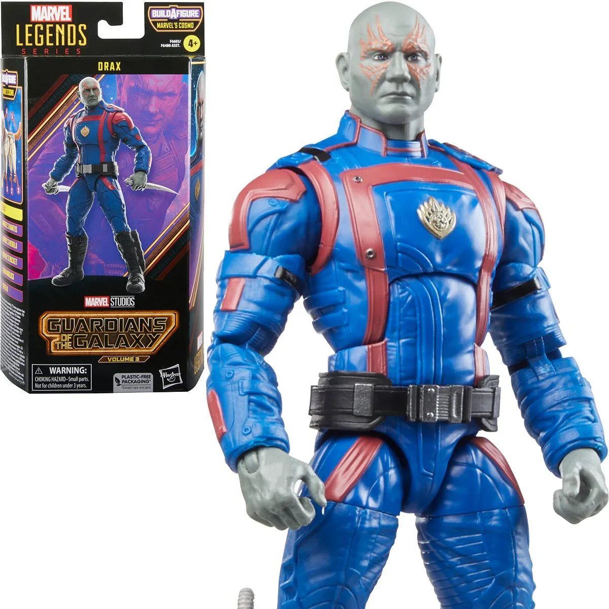 Marvel Legends - Guardians of the Galaxy 3 (Cosmo BAF) Drax Action Figure (F6603)