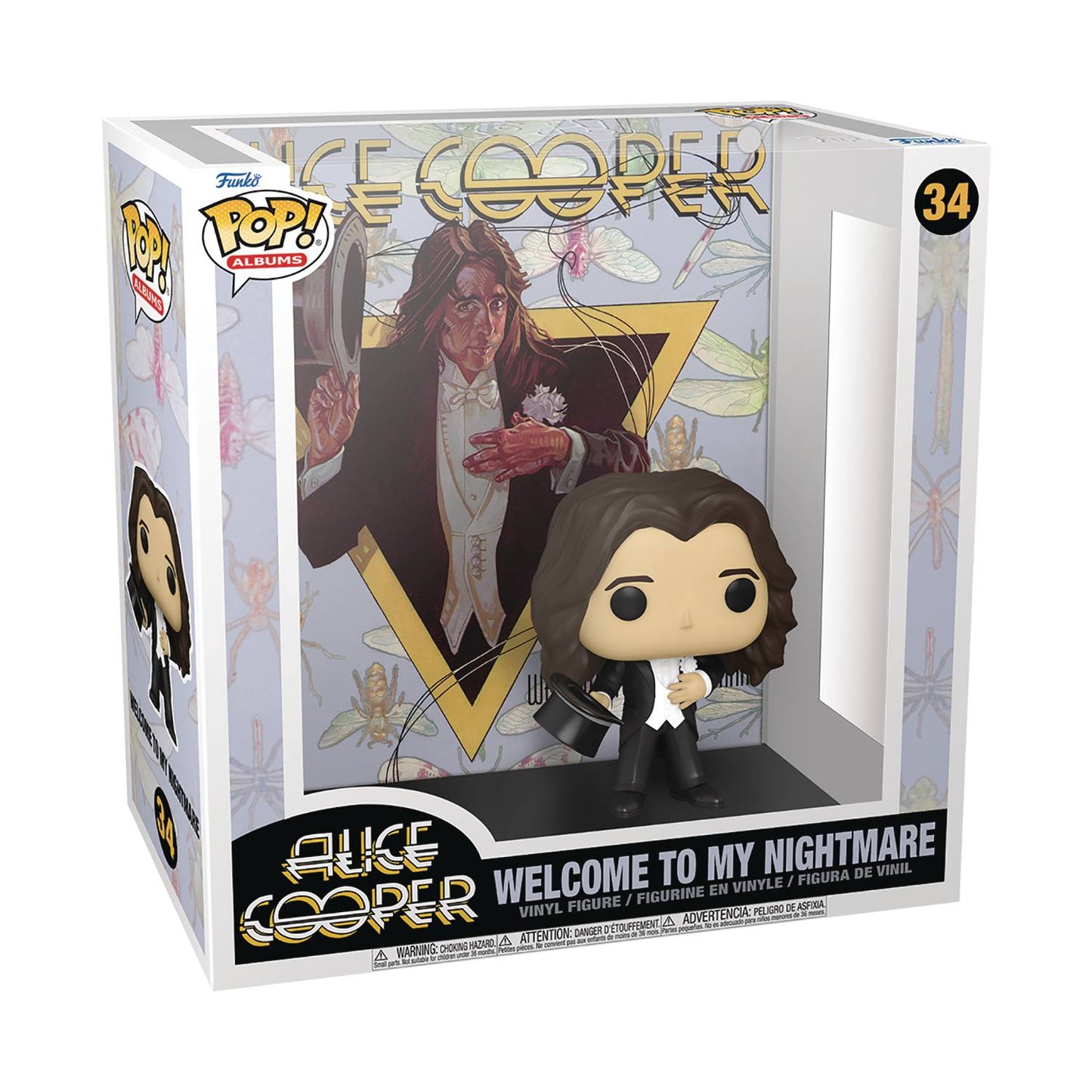 Funko Pop! Albums #34 - Alice Cooper - Welcome to My Nightmare Album Figure with Case (64038) LOW STOCK