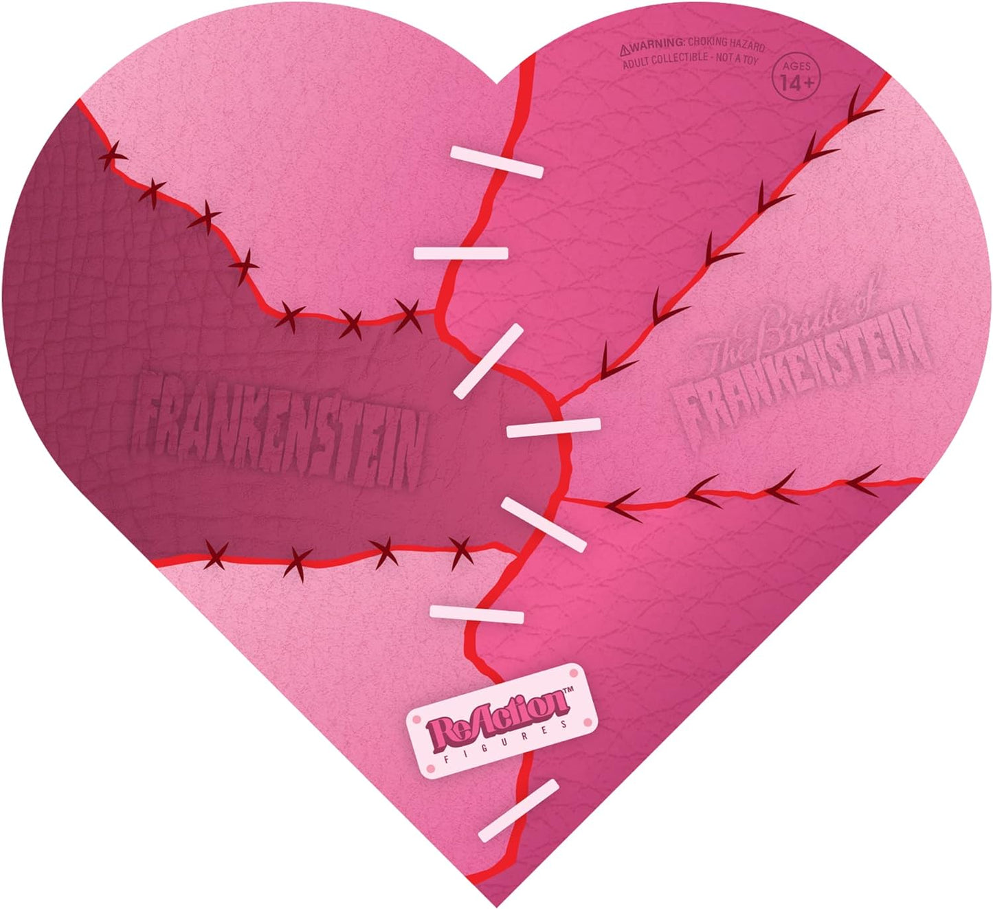 Super7 ReAction Universal Monsters Frankenstein's Monster & Bride Valentine's Day GITD 2-Pack 82728