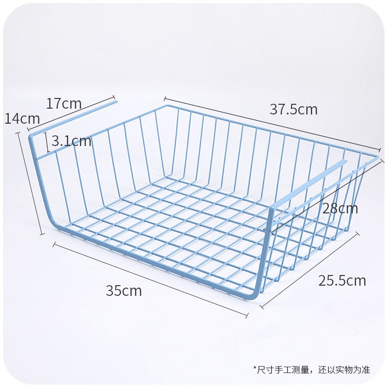 Under The Table Hanging Basket Shelf Storage Rack