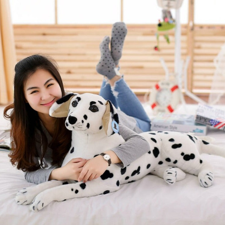 Lifelike 3D Simulation Dog Stuffed Animals - Realistic Plush Dalmatian Toy
