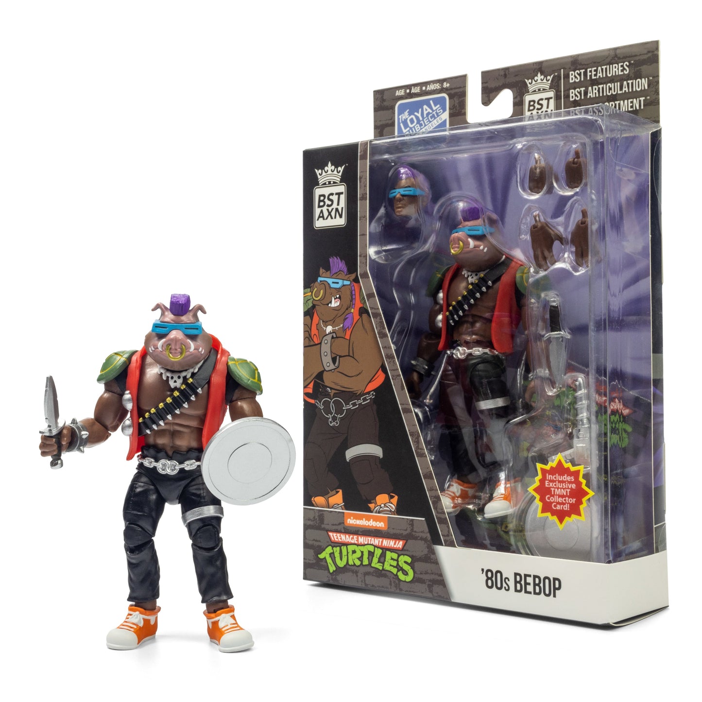 The Loyal Subjects BST AXN - Teenage Mutant Ninja Turtles - Bebop (80's Variant) Action Figure 77205 LOW STOCK