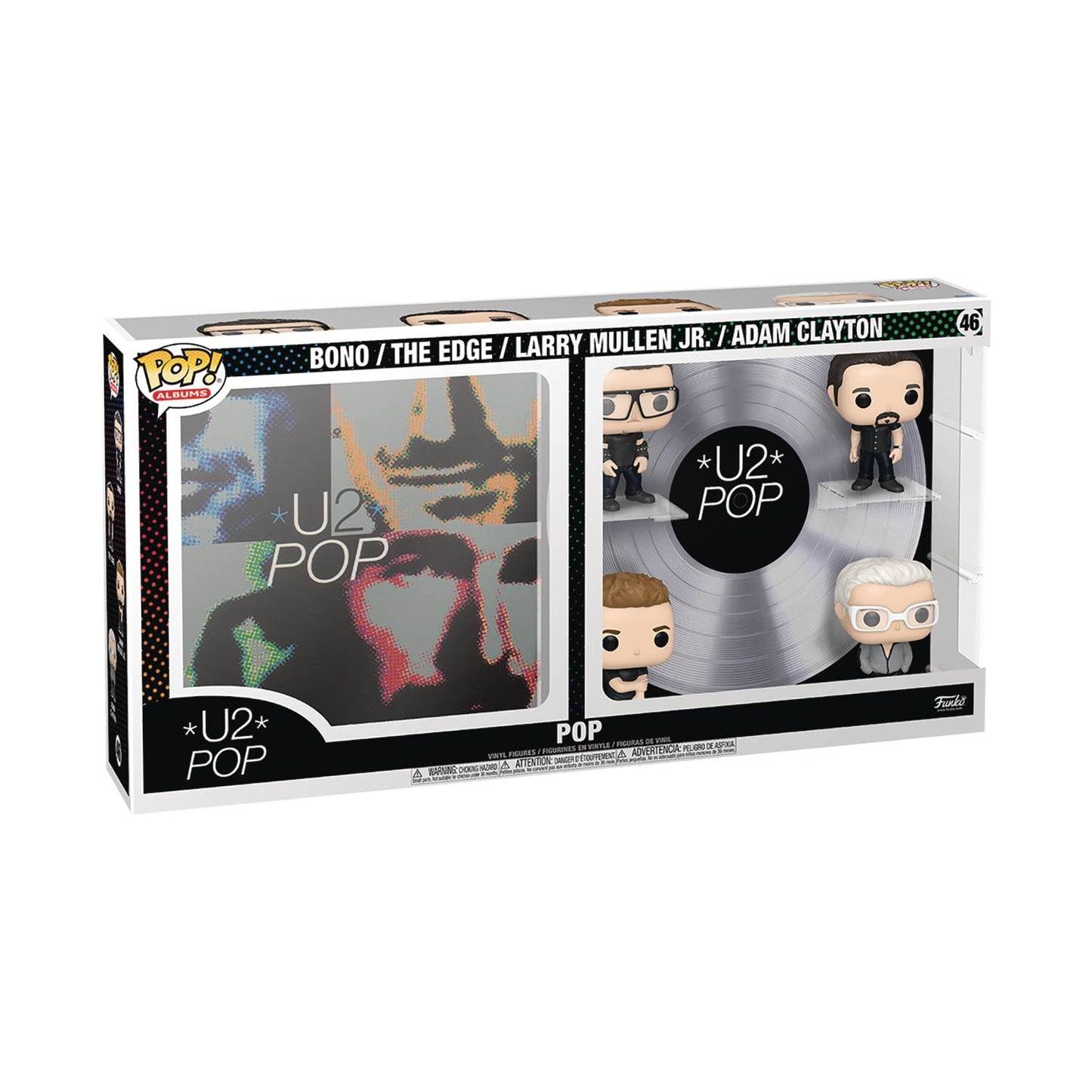 Funko Pop! Albums #47 U2 Pop Tour (Bono, The Edge, Larry Mullen Jr, Adam Clayton) Deluxe Vinyl 67391