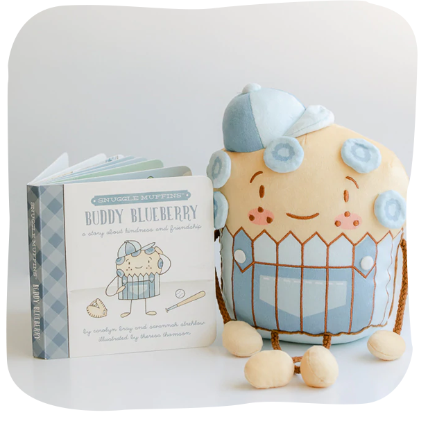 Snuggle Muffins Buddy Blueberry Book & Snuggler Set