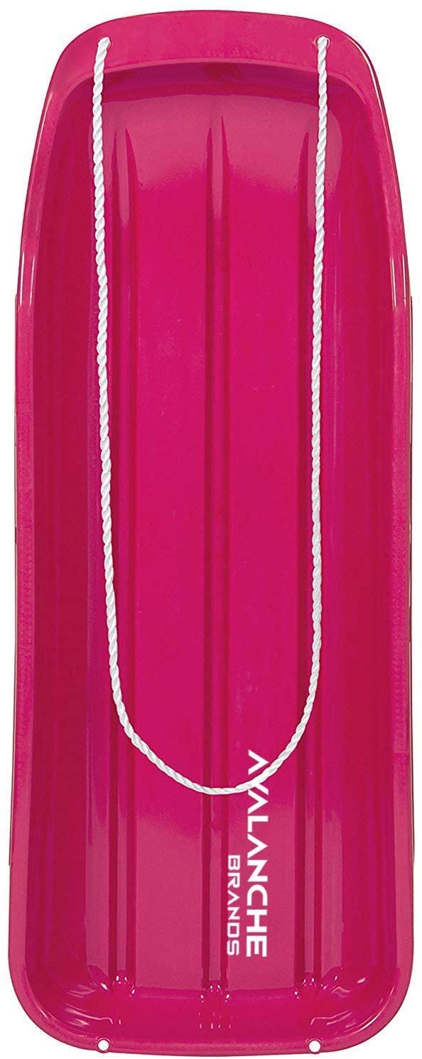 Classic Downhill Toboggan Snow Sled Includes Pull Rope and Handles (48") - Tadpole