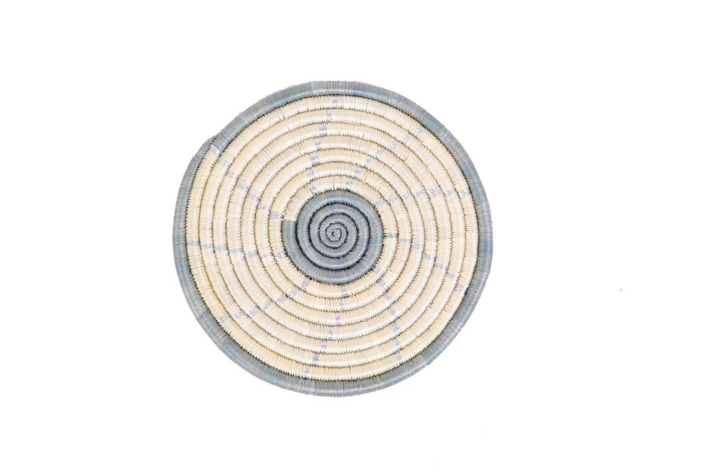 Spiral Metallic Silver Hot Pad