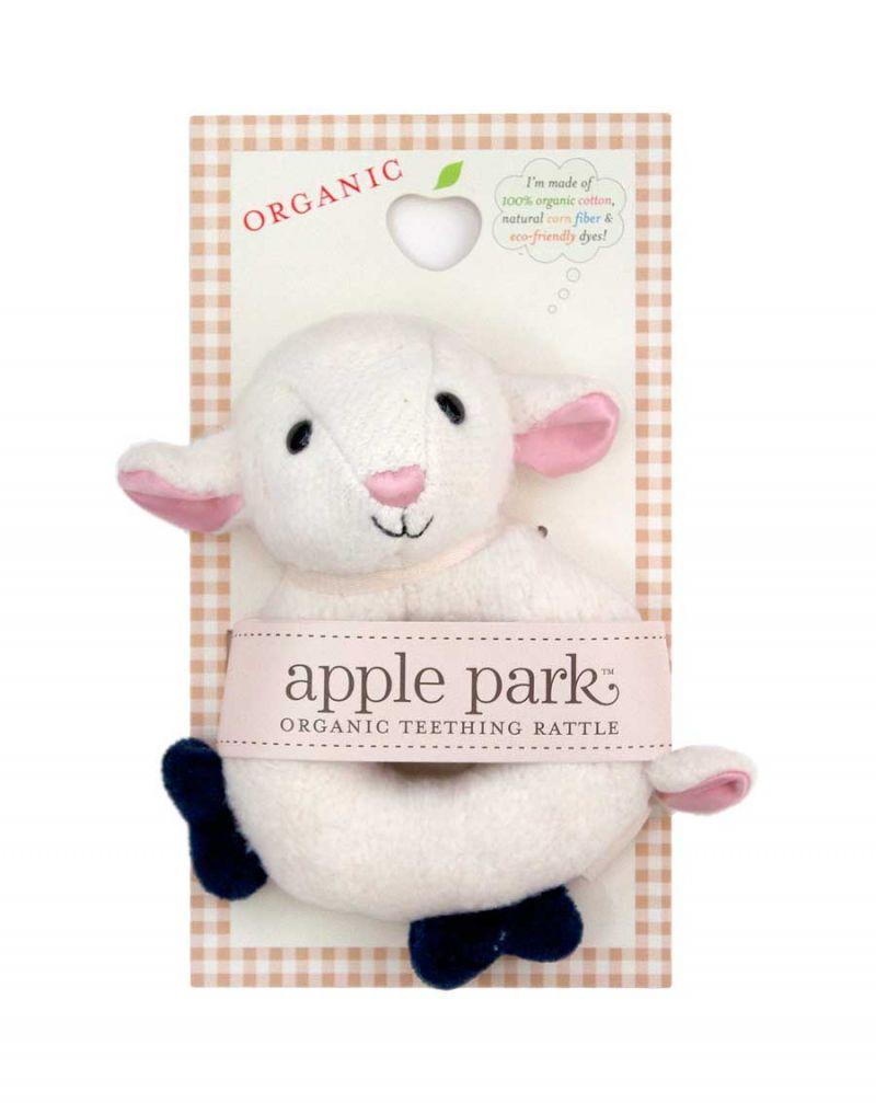 Soft Ring Toy on Backcard - Lamby