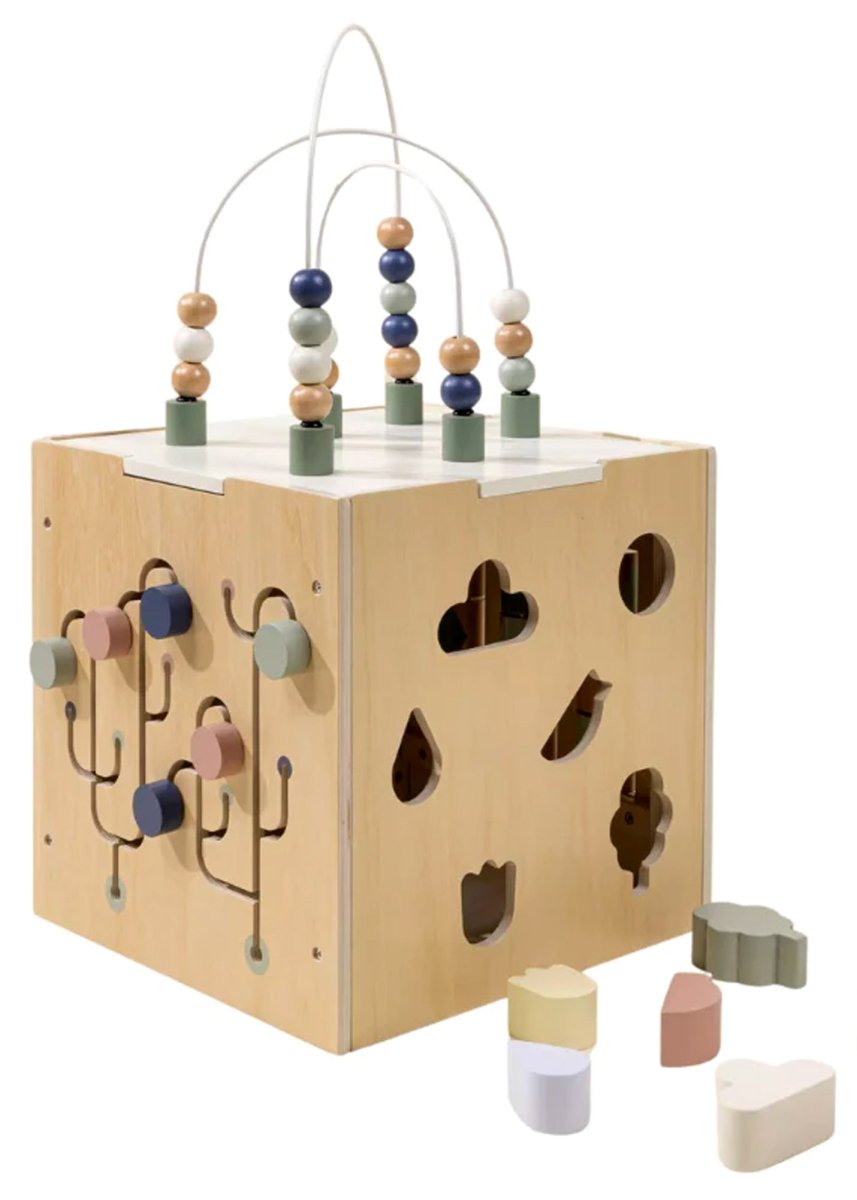 WOODEN ACTIVITY CUBE