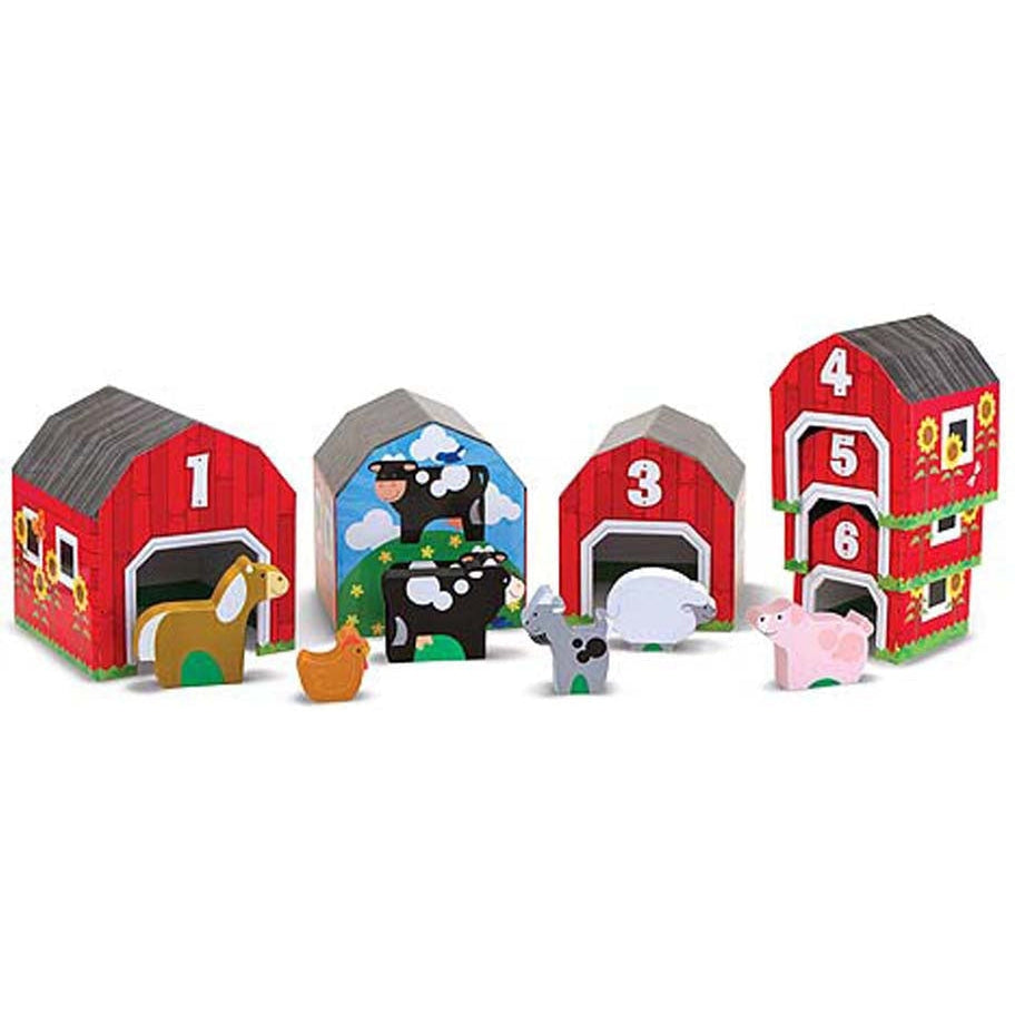 Melissa & Doug Nesting & Sorting Barns & Animals