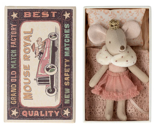 Maileg Princess Mouse in Match Box