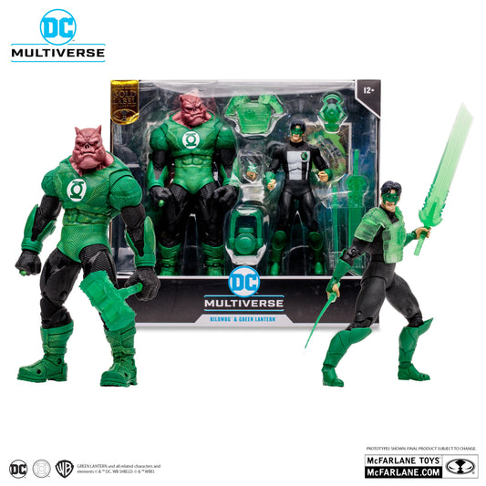 McFarlane Toys - DC Multiverse -Kilowog & Green Lantern Gold Label 2-Pack Action Figures (17516) LOW STOCK