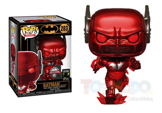 Funko Pop! Heroes #283 - Batman (80 Years) - Batman (Red Death) PX Previews Exclusive Vinyl Figure LOW STOCK