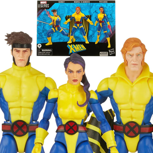 Marvel Legends Series - X-Men 60th Anniversary - Banshee, Gambit, and Psylocke Action Figure Set (F7023) LOW STOCK