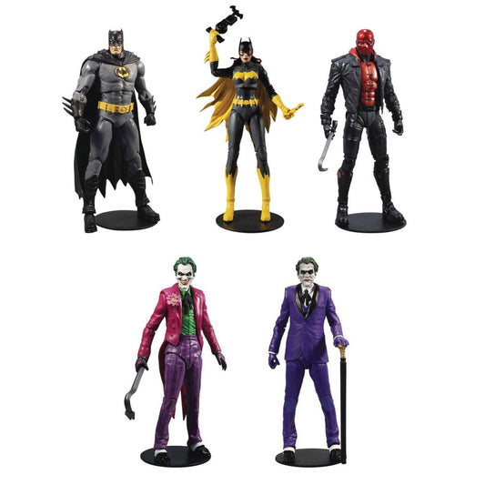 McFarlane DC Multiverse - Batman: Three Jokers 5-Pack - Batman, Batgirl, Red Hood, Criminal & Clown! LOW STOCK