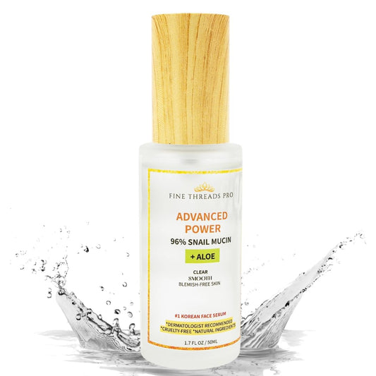 Expertly Formulated Advanced Snail Mucin Serum Infused with Soothing Aloe - Unleash Powerful Hydration, Repair, and Anti-Aging Benefits - Illuminate Your Complexion with a Youthful Radiant