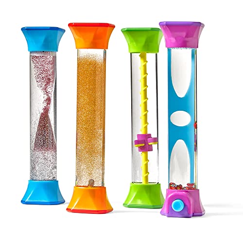 hand2mind Sensory Fidget Tubes, Calming Toys for Kids (Set of 4)