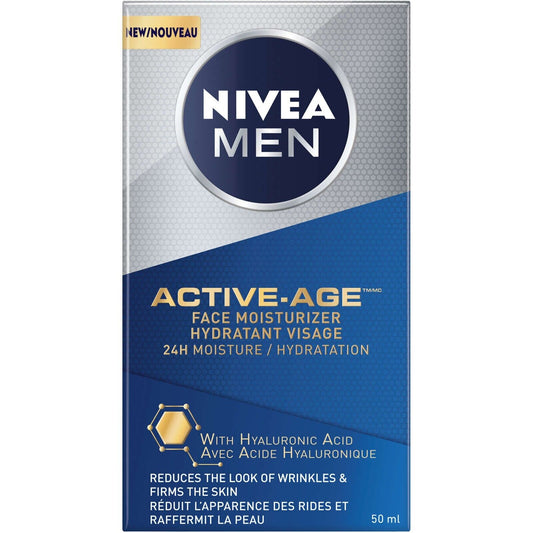 Nivea Men Anti-age Moisturizer Instantly Absorbing Hyaluronic Acid 50ml NEW