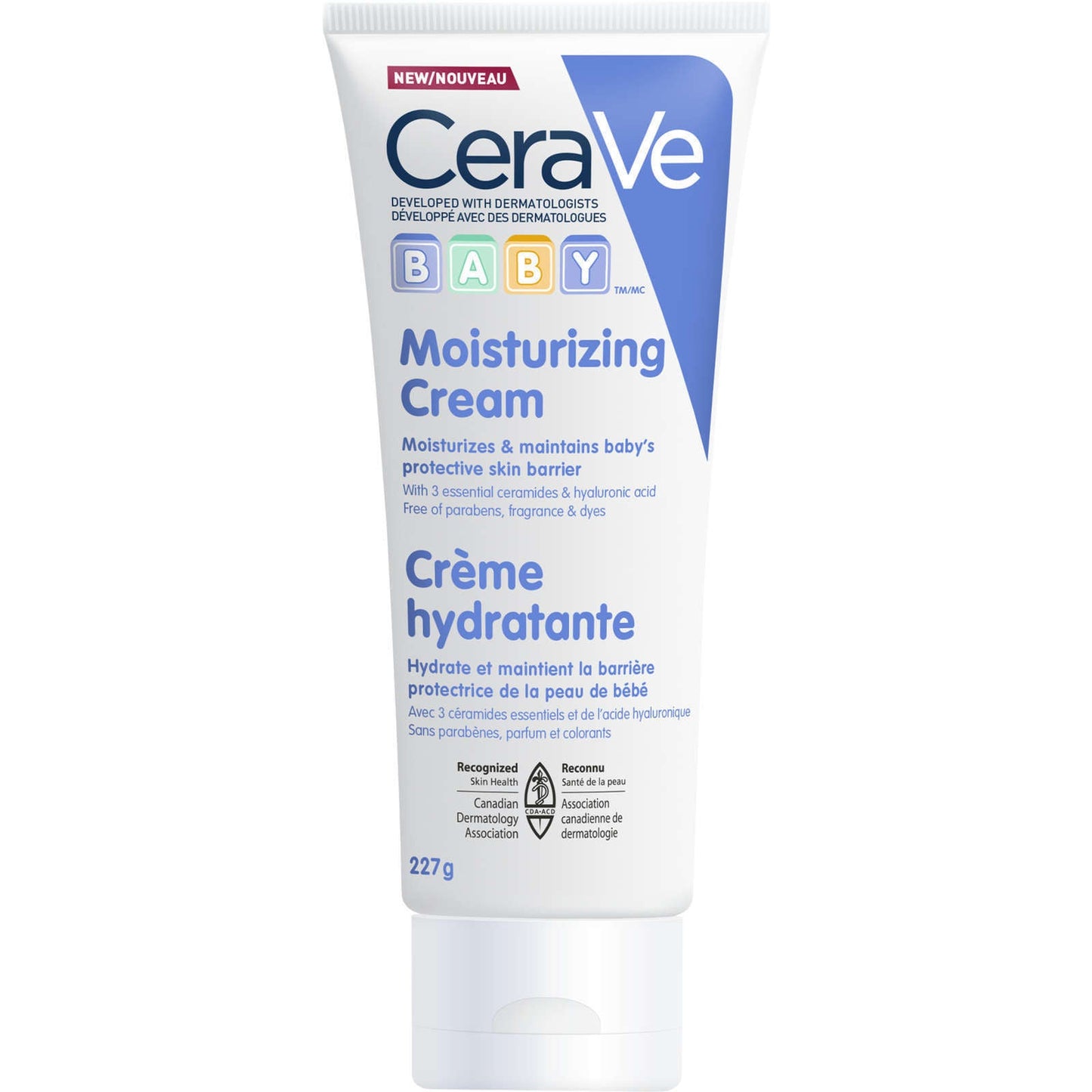 CeraVe Baby Moisturizing Cream All-Day Ceramides Dimethicone Retain 227g NEW