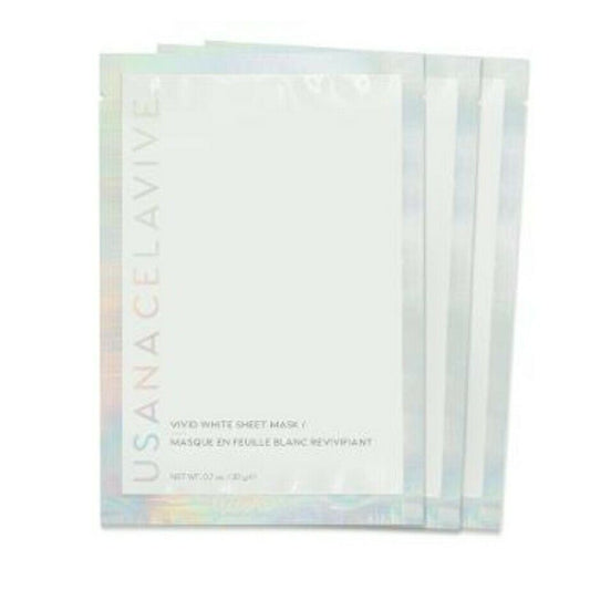 USANA Celavive Vivid White Sheet Mask Beauty Wrinkles 3pc Luxury Spa Glow NEW