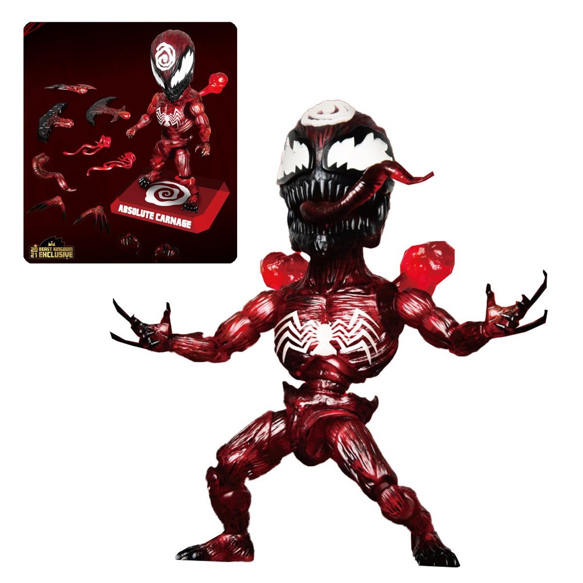 Beast Kingdom Marvel Spider-Man Absolute Carnage (EAA-143SP) Summer Exclusive Action Figure LOW STOCK