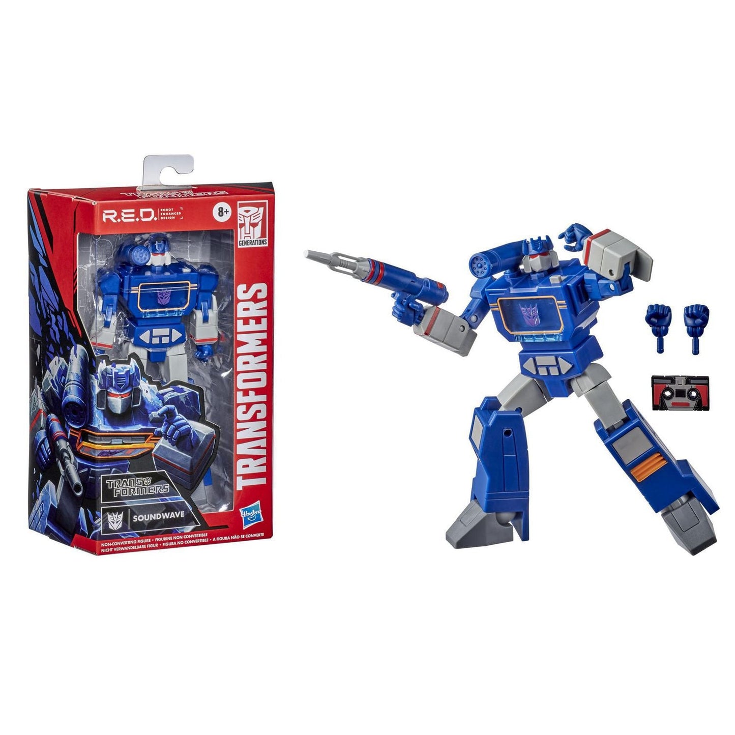 Transformers - R.E.D. [Robot Enhanced Design] - Soundwave Action Figure (E7838) LOW STOCK