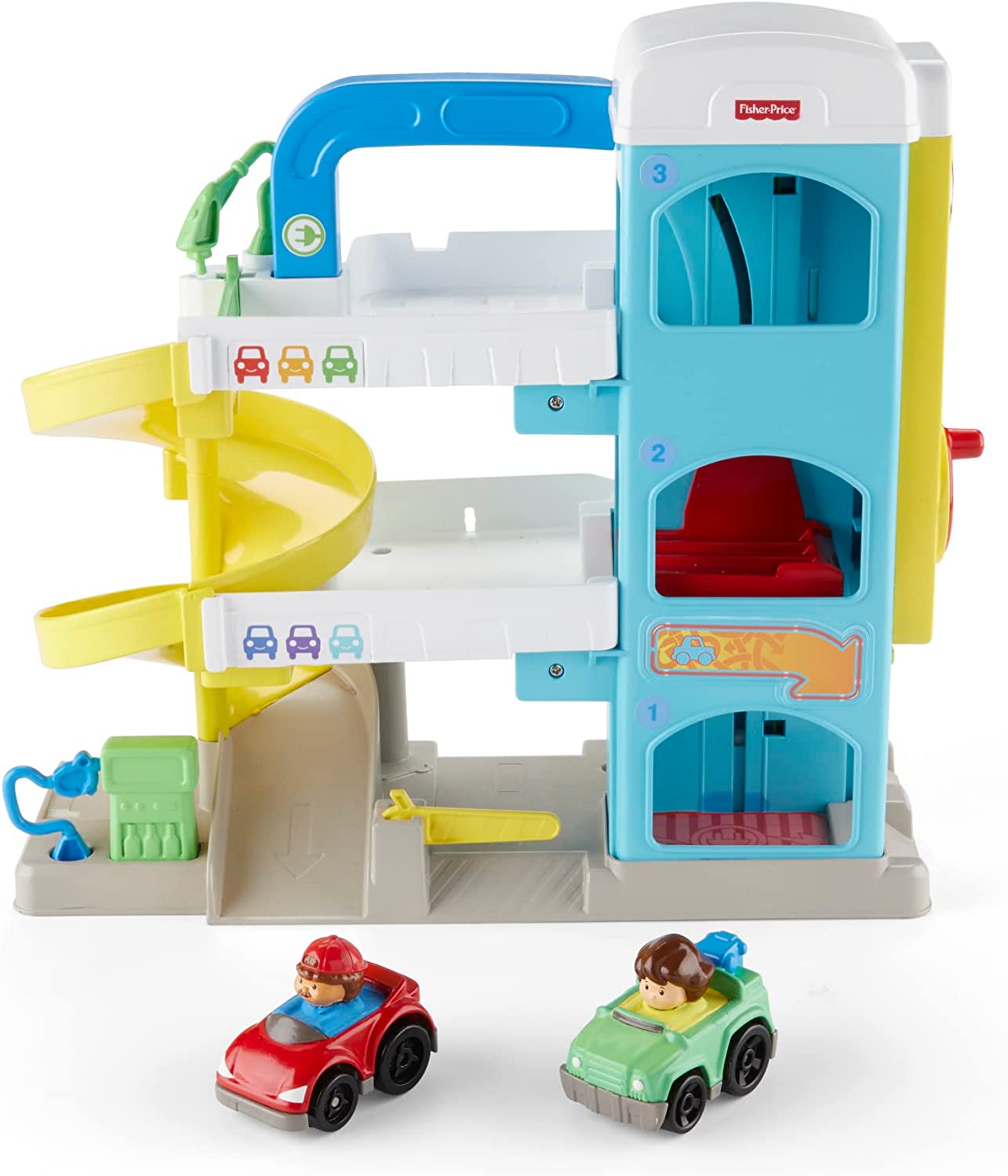 FISHER-PRICE LITTLE PEOPLE HELPFUL NEIGHBORS WHEELIE GARAGE