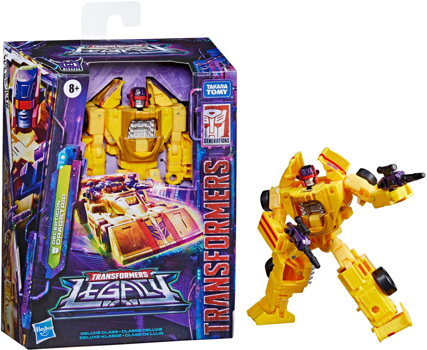 Transformers - Legacy - Deluxe Class Decepticon (Stunticon) Dragstrip Action Figure (F3020)