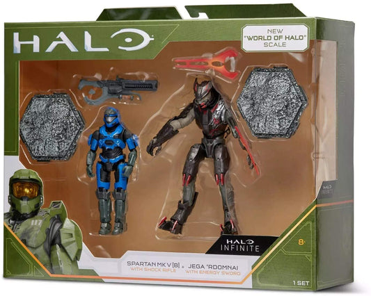 Halo Infinite - Spartan MK [B] & Jega Rdomnai Action Figure Playset (HLW0011) LOW STOCK