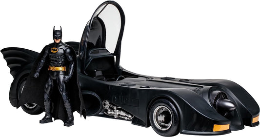 McFarlane Toys DC Multiverse Batman (1989) - Batman (Keaton) with Batmobile Gold Label (17091) LOW STOCK