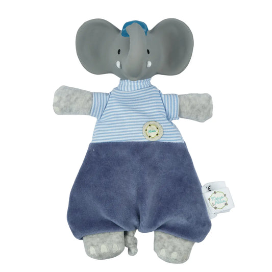 Alvin the Elephant Lovey With Rubber Head