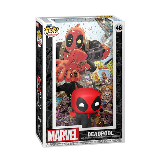 Funko Pop! Comic Covers #46 - Deadpool #1 (2015) in Black Suit - Vinyl Figure in Hardcase (76085) LOW STOCK