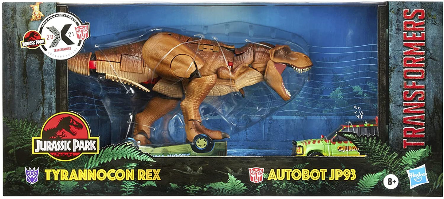 Transformers Collaborative - Jurassic Park - Tyrannocon Rex & Autobot JP93 Action Figures (F0632) LOW STOCK