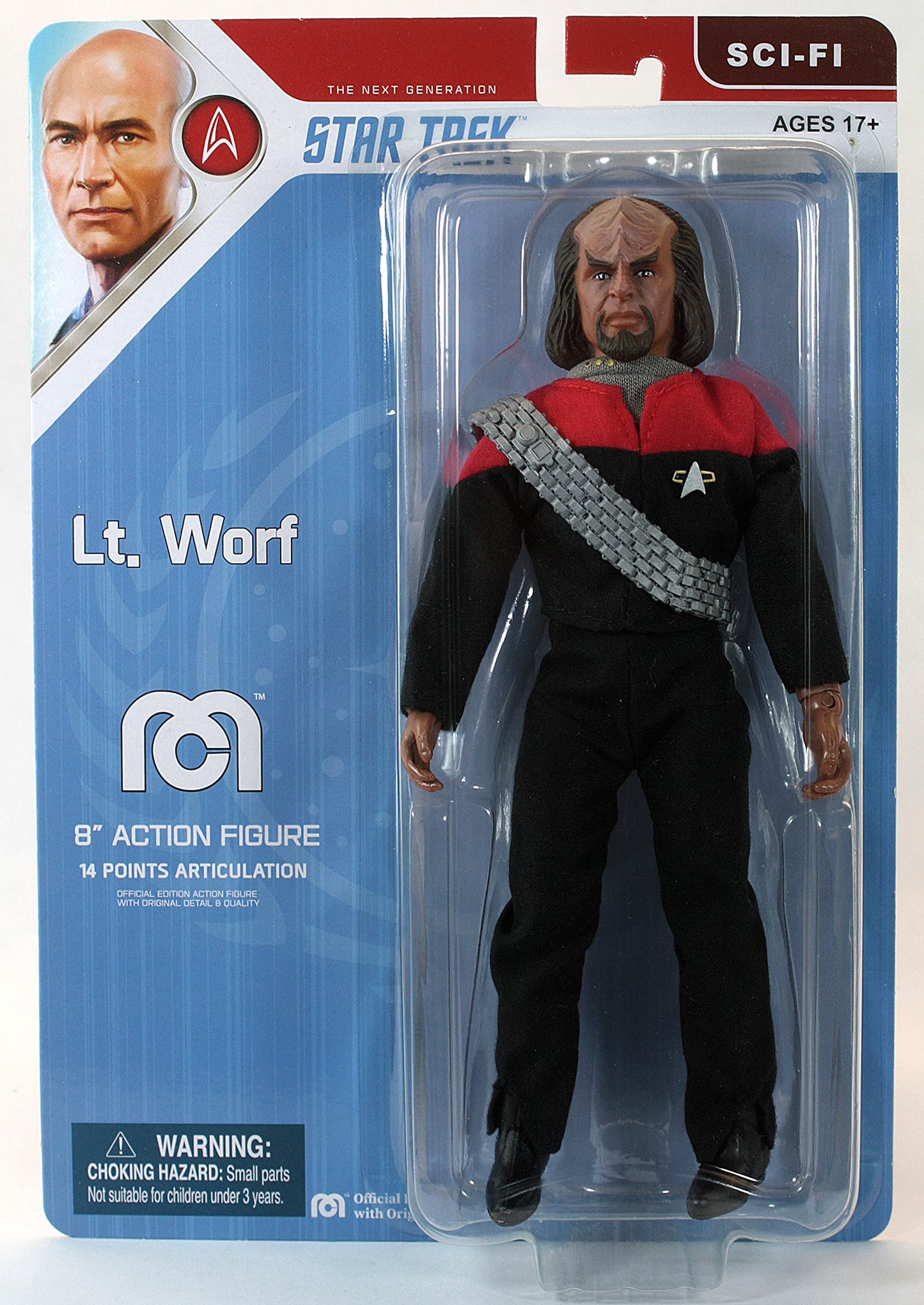 Mego Sci-Fi - Star Trek: The Next Generation - Lt. Worf 8-Inch Action Figure (63151) LAST ONE!