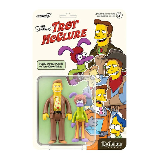 Super7 ReAction Figures - The Simpsons: Troy McClure W2 - Fuzzy Bunny’s Guide to You-Know-What 81624