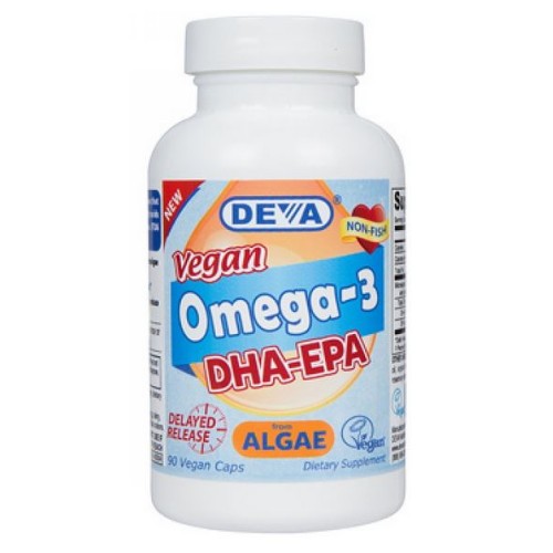 Deva Vegan Vitamins, DHA & EPA - Omega-3 Vegan, 90 VCAP