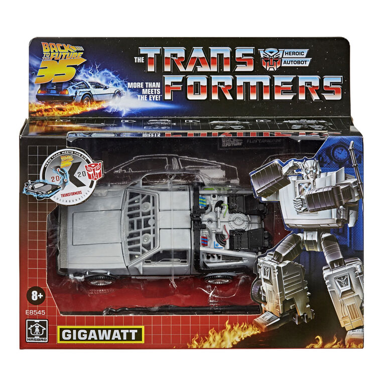 Transformers Collaborative Mashup - Back to the Future 35th Anniversary - Gigawatt Delorean (E8545)