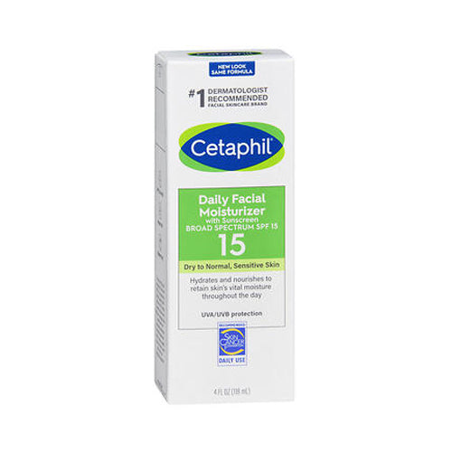 Cetaphil, Cetaphil Daily Facial Moisturizer Spf 15, Fragrance free 4 oz