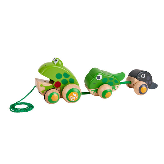Hape Pull Along Frog Family