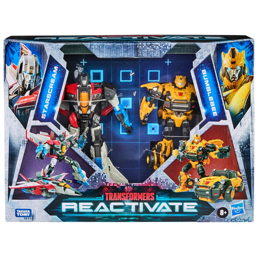 Transformers: Reactivate Video Game-Inspired Bumblebee and Starscream Action Figures 2-Pack (F0383)