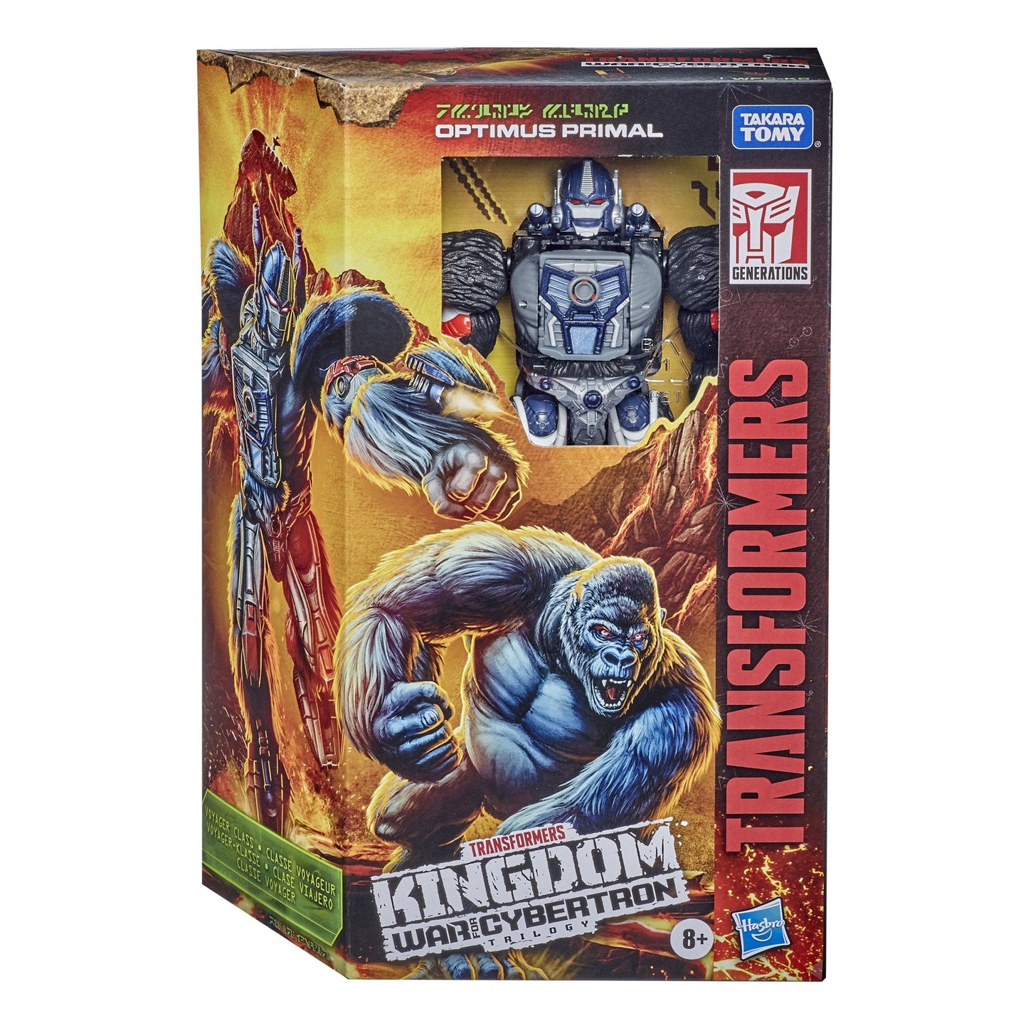Transformers - War for Cybertron: Kingdom WFC-K8 Voyager Optimus Primal (F0691) Action Figure