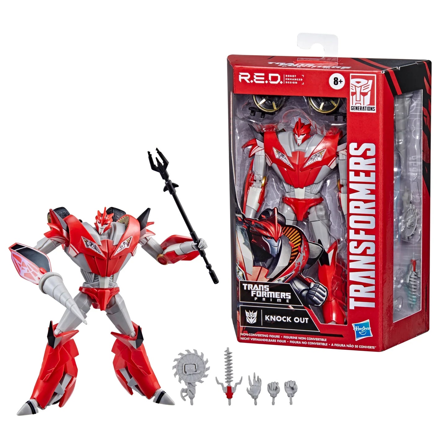 Transformers - R.E.D. [Robot Enhanced Design] - Knock Out (Transformers: Prime) Figure (F0744)
