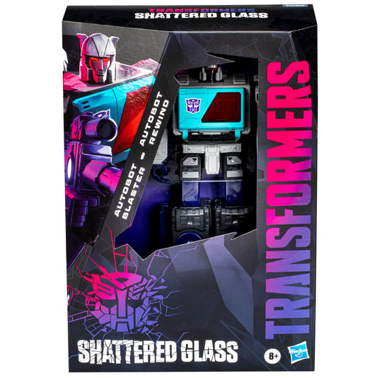 Transformers - Shattered Glass - Autobot Blaster and Autobot Rewind Exclusive Action Figures (F3926) LOW STOCK