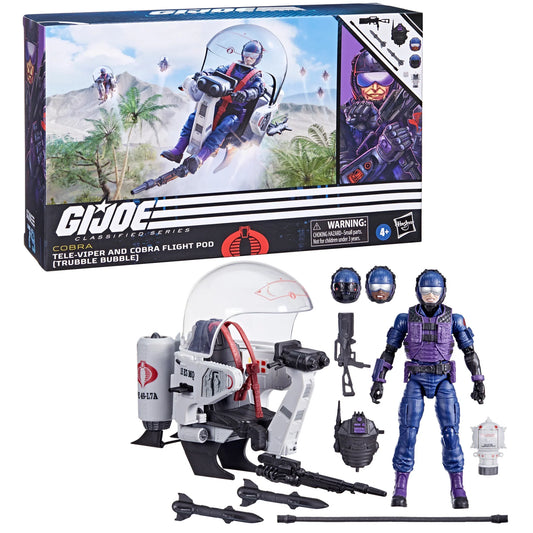 G.I. Joe Classified Series #79 Tele-Viper & Cobra Flight Pod (Trubble Bubble) Exclusive Set (F6687) LOW STOCK