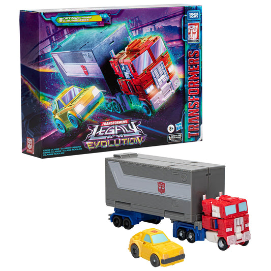 Transformers: Legacy Evolution - Core Optimus Prime & Bumblebee Action Figures (F7813)