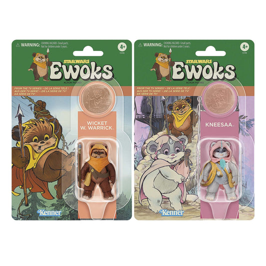 Star Wars: The Vintage Collection  - Ewoks - Wicket & Kneesaa Action Figure 2-Pack (F8300)